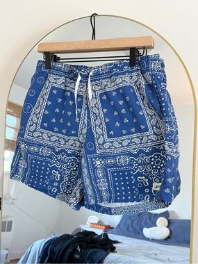 Bather Blue Paisley swim Shorts Size Medium